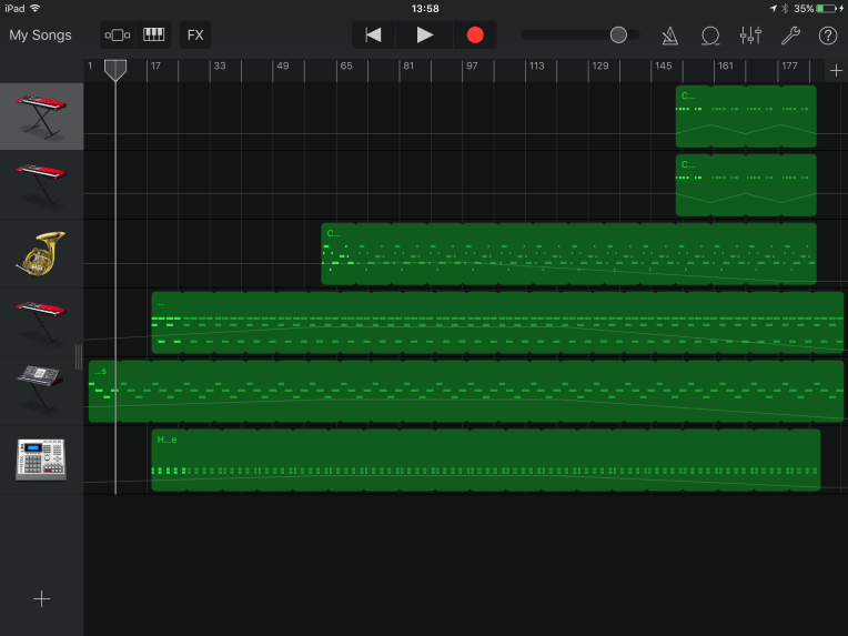GarageBand, compose, music, electronic, post-rock, Erik Satie, Grooverider, William Basinski, Antonin Dvorak, Edvard Grieg, minimalism, creativity, French horn