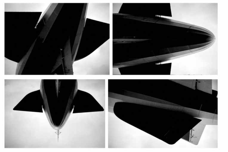 The Hindenburg photographed by Willard Morgan in 1936 at Lakehurst Naval Air Station, New Jersey