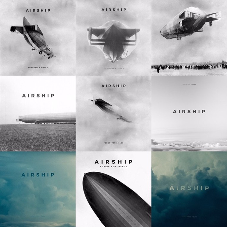  Rough cover art mock-ups for the upcoming Airship album