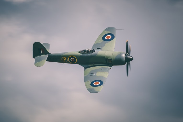 A Spitfire in flight