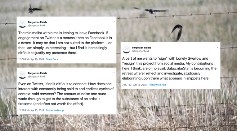 A New Chapter, 13 April 2019. Copyright 2019 Forgotten Fields. All rights reserved.