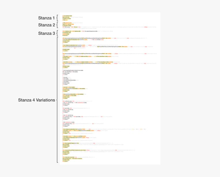 Composing “Cranes and Sheep”, 14 November 2019. Copyright 2019 Forgotten Fields. All rights reserved.