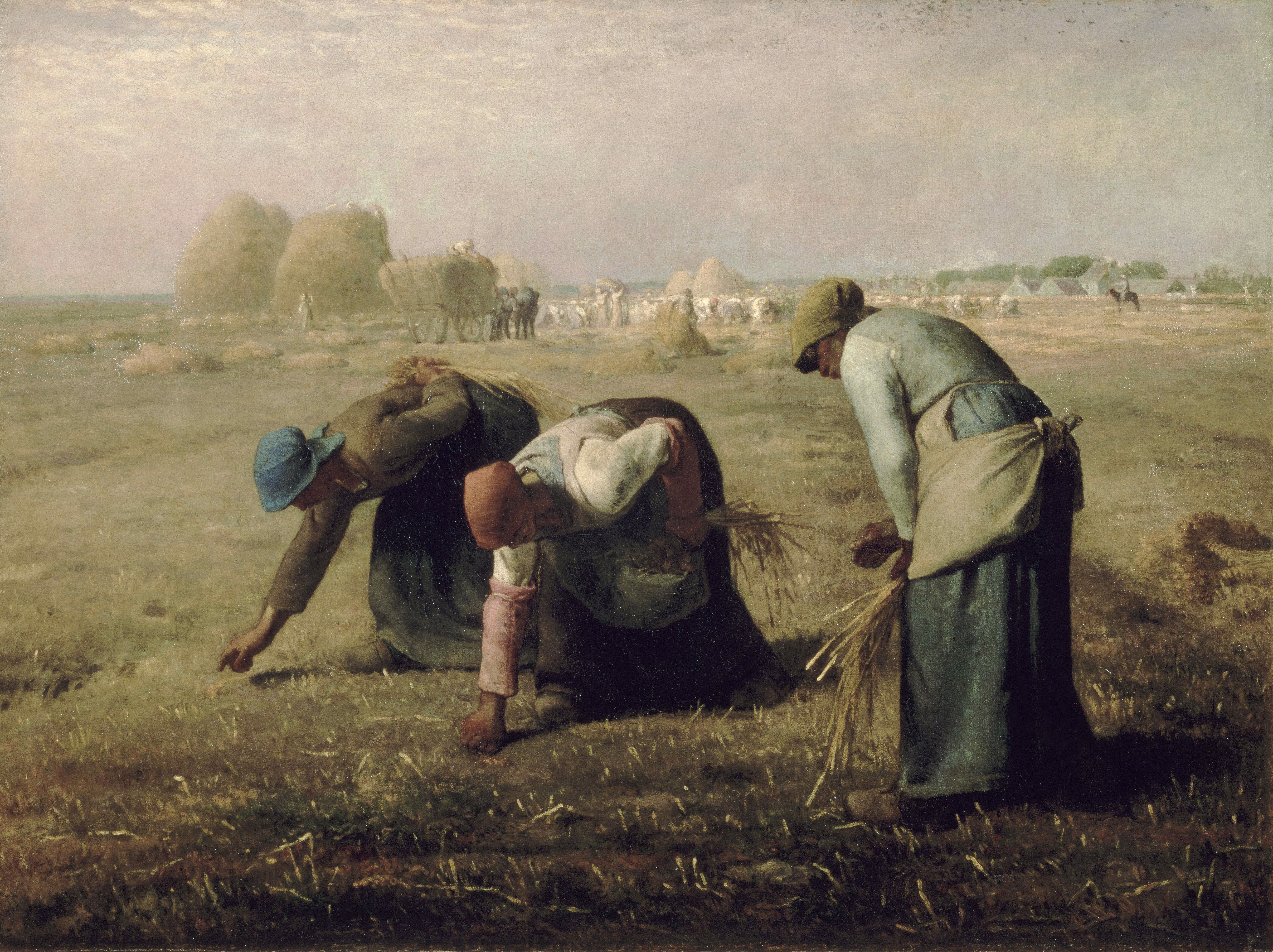 Des Glaneuses (1857) by Jean-François Millet. Public domain.