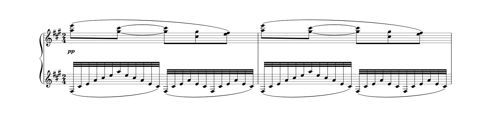 “Une barque sur l’océan” (1905), Maurice Ravel, Notation.