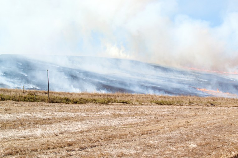 Stubble Fire, 23 April 2021. Copyright 2021 Forgotten Fields. All rights reserved.